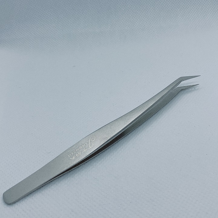 Nhíp cong 45 độ, nhíp cong bao da, nhíp volume