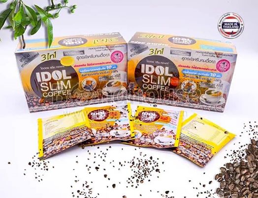 ( MẪU MỚI ) Cafe Giảm Cân Idol Slim Coffee - Hộp15g x 10 gói