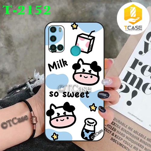 [HCM]Ốp lưng Vsmart Joy 4 dẻo đen in hình Bò Sữa