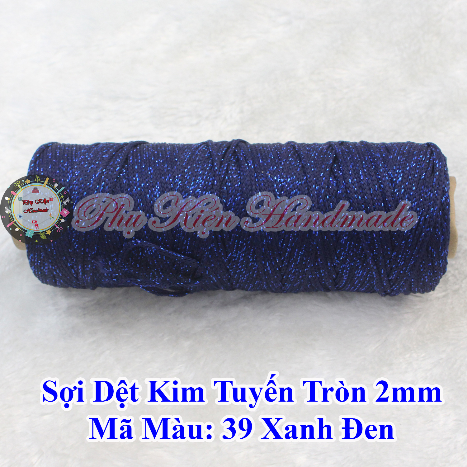 Sợi dệt kim tuyến tròn 2mm (màu 01-49)