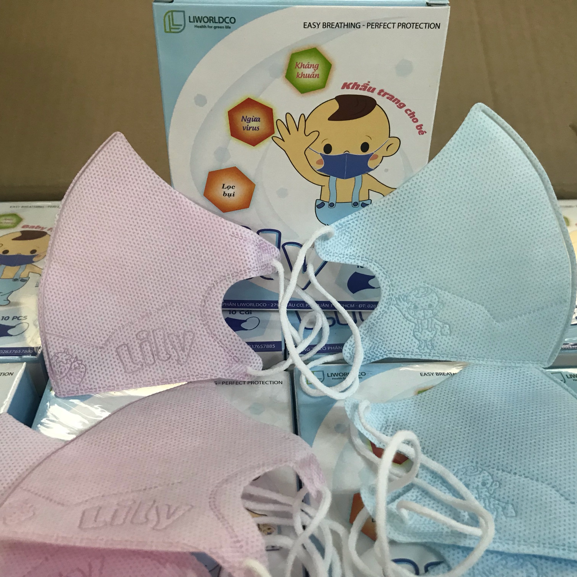 [HCM]Khẩu Trang Y Tế Em Bé Từ 0 - 4 tuổi - Lily