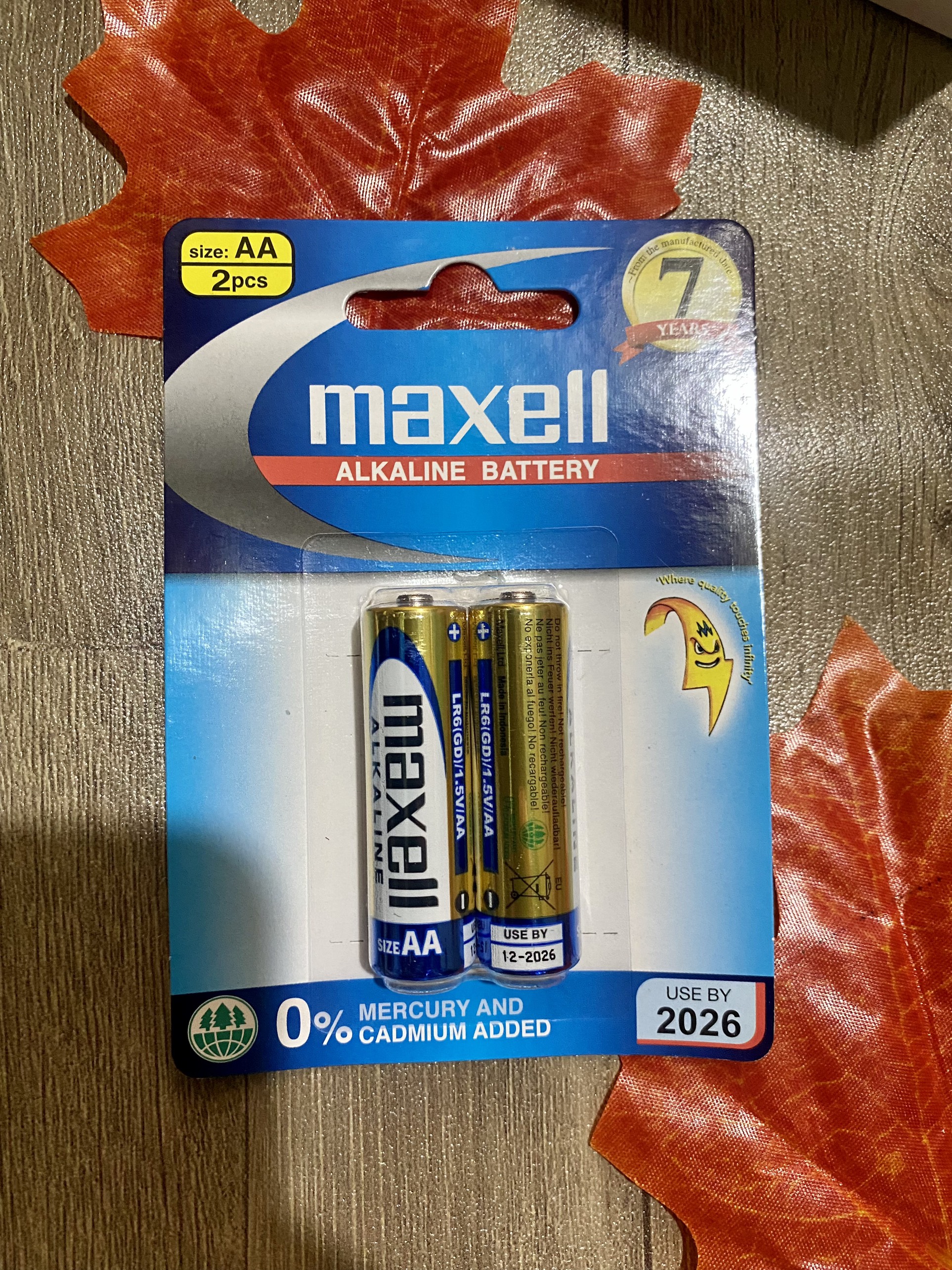 Combo 2 vỉ Pin Maxell AA alkaline, pin đũa AAA maxell ( vỉ 2 viên)