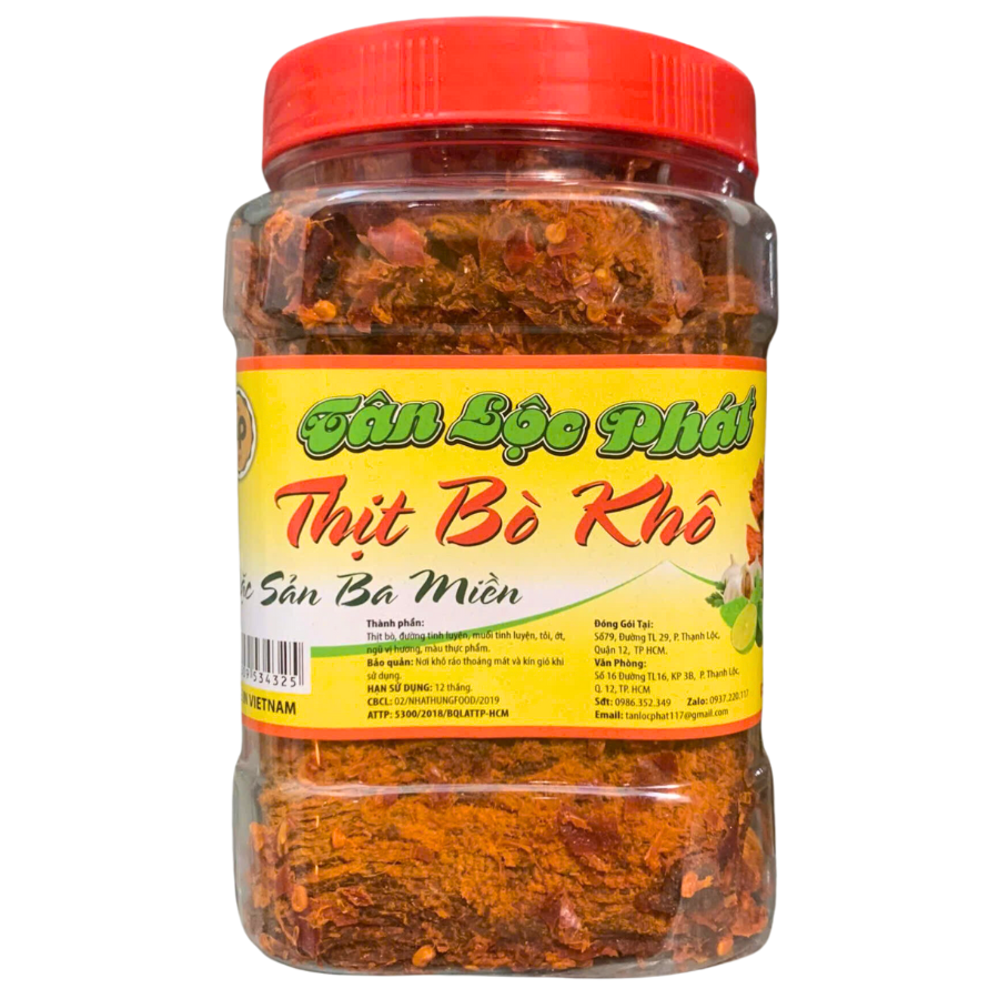 KHÔ BÒ MIẾNG TÂN LỘC PHÁT Thơm Ngon Đậm Vị