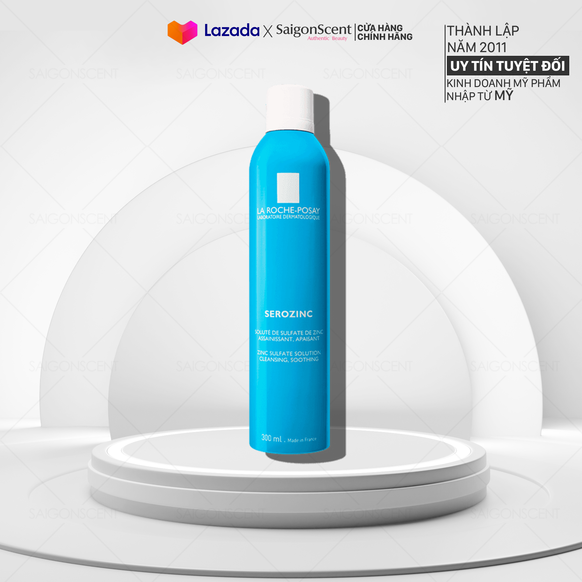 [HCM]Xịt Khoáng La Roche-Posay SEROZINC ( Da mụn  300mL/150mL/50mL )