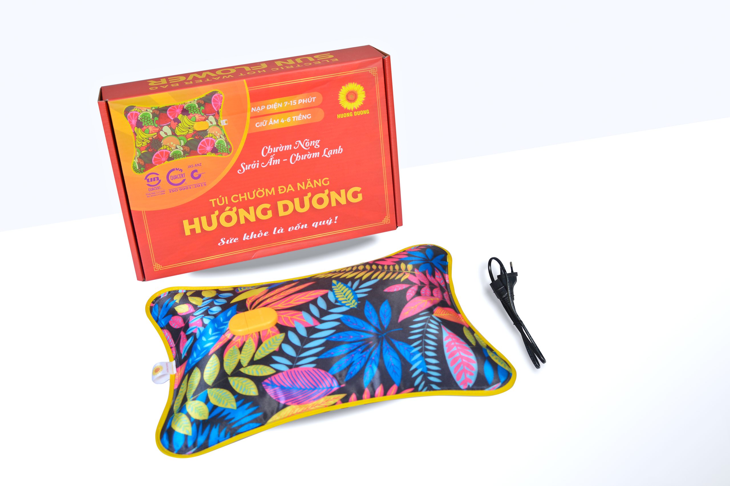 Túi Chườm nóng lạnh Đa Năng Hướng Dương cỡ lớn (37x26x7 cm) (màu ngẫu nhiên)