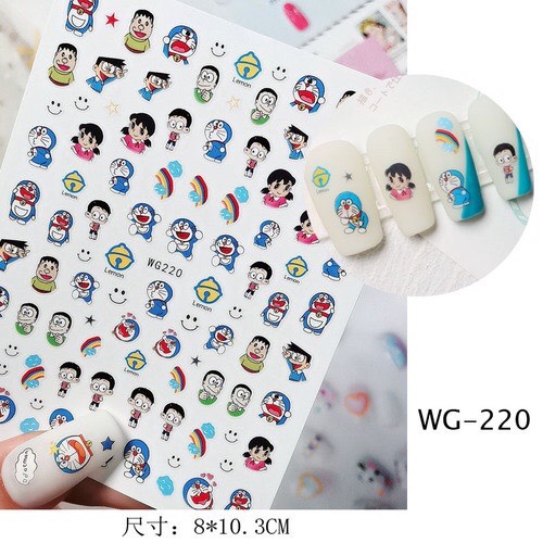 STICKER DÁN MÓNG DORAEMON