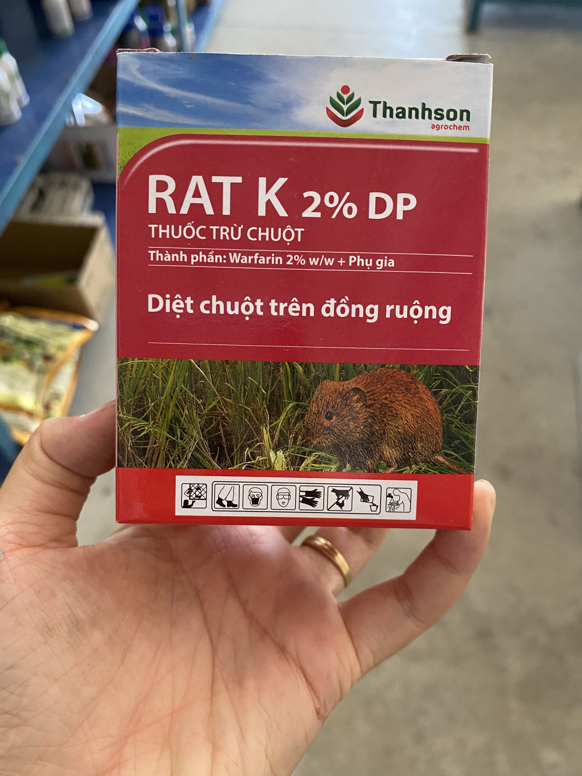Thuốc diệt chuột RAT K 2% DP (10g)