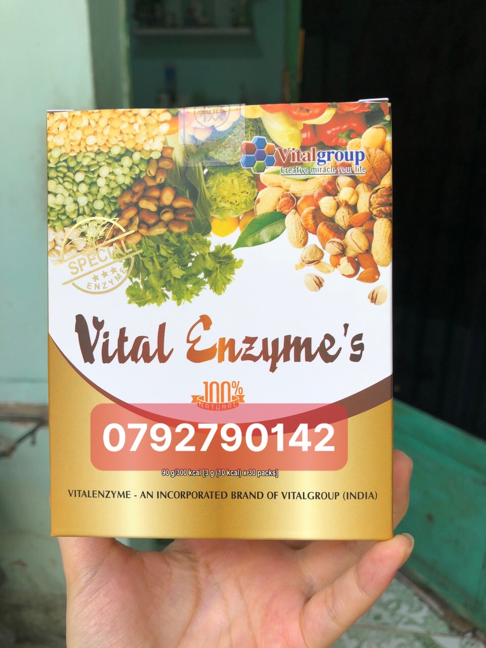 Vital Enzyme 's hỗn hợp trái cây và rau củ hỗ trợ sức khỏe 30 GÓI