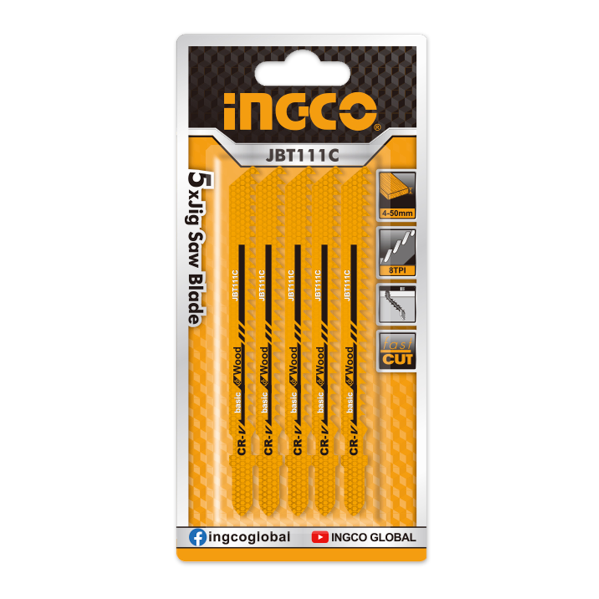 Bộ lưỡi cưa lọng gỗ INGCO JBT111C