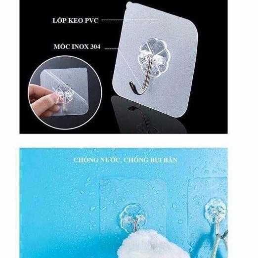 Combo 20 Móc treo dán tường đa năng, chịu lực siêu chắc, siêu bền, dính chịu lực tốt, treo balo, túi xách đồ dùng gia đình, đồ dùng học tập