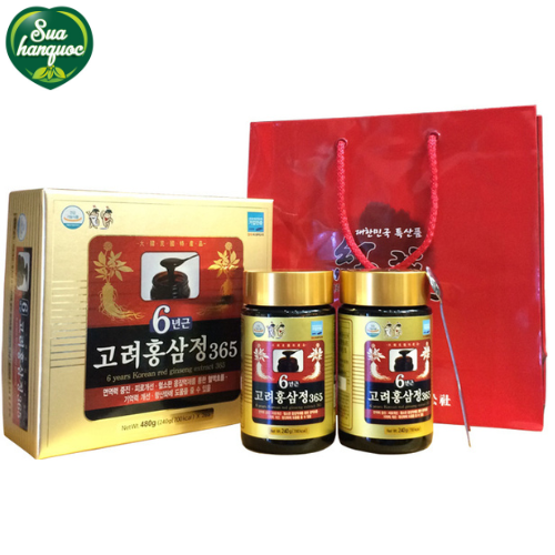 [QUÀ TẶNG] Cao Hồng Sâm 365 Hàn Quốc Hộp 2 lọ x 240ml - Sâm Hàn Quốc - Bồi Bổ Sức Khỏe