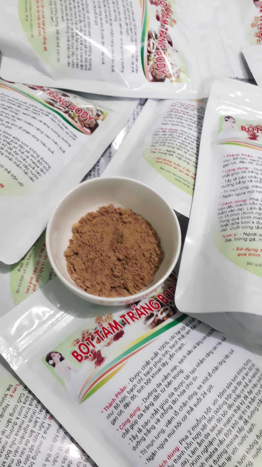 1kg Bột tắm trắng thu.ốc bắc hand made GT148