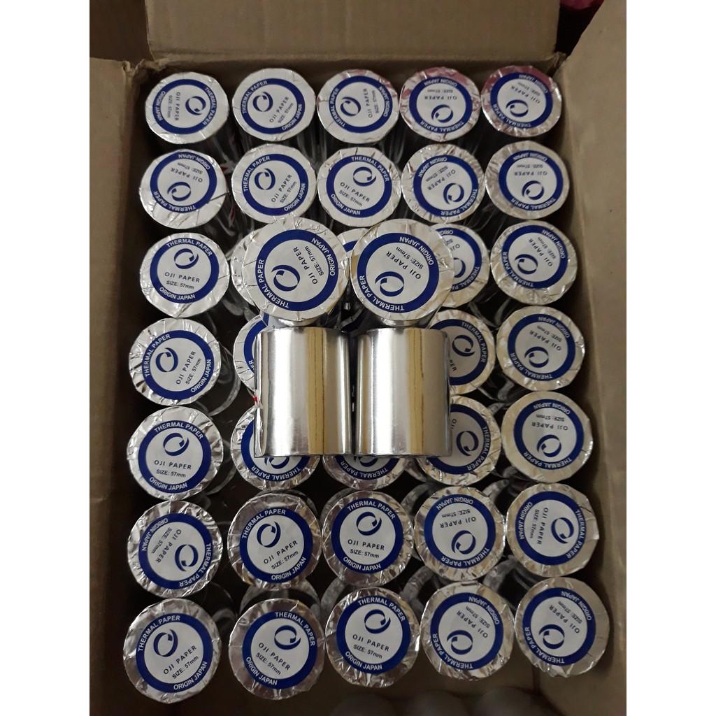 10 Cuộn Giấy in nhiệt Oji K80 Phi 80mm
