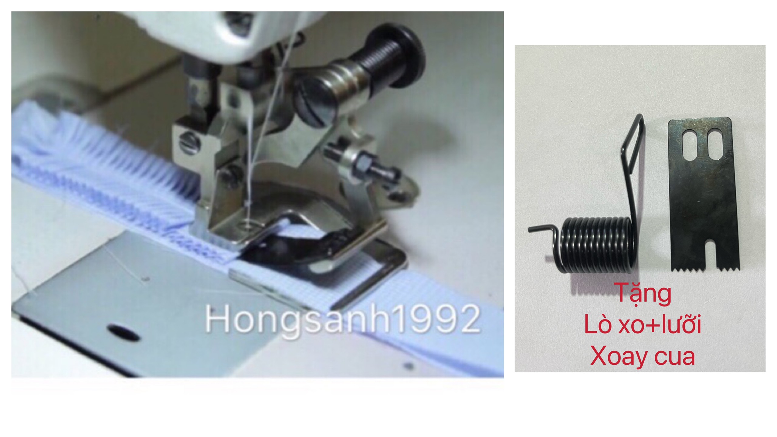 Chân vịt xếp ly máy 1 kim công nghiệp