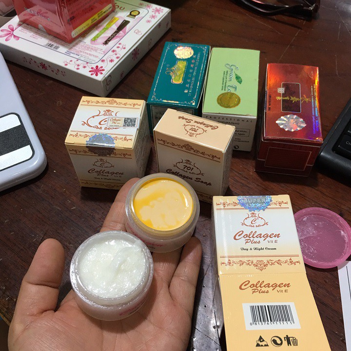 COMBO 10 Bộ Kem ngày đêm và soap collagen vit e plus