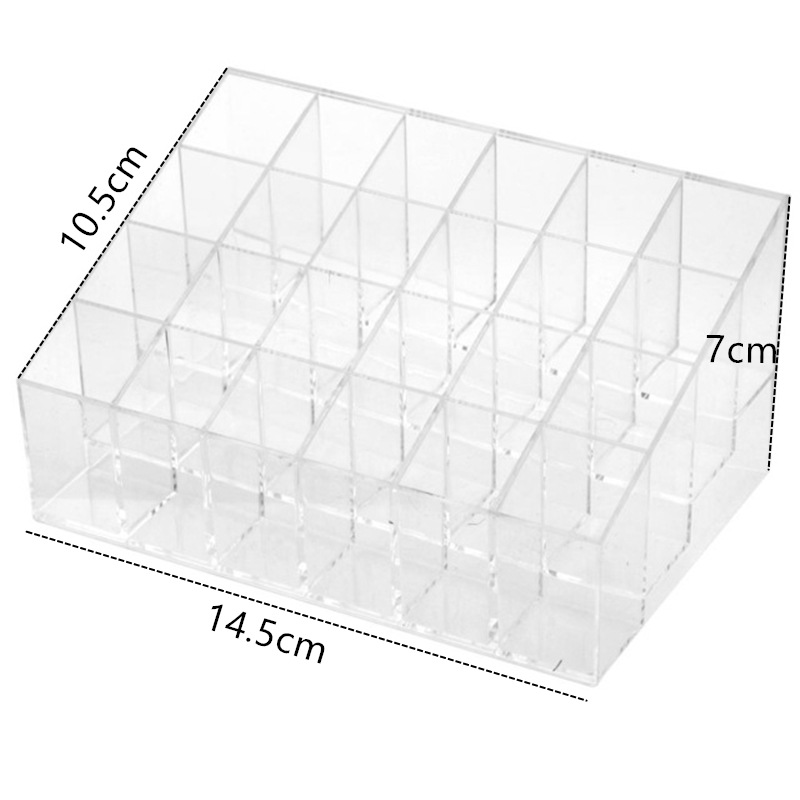 Khay Đựng Son 24 ô trong suốt Meca