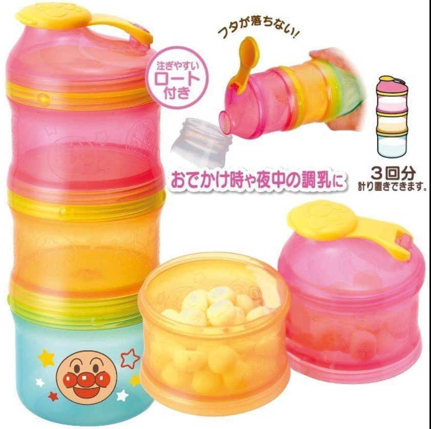 BÌNH CHIA SỮA CHO BÉ 3 TẦNG LEC ANPANAMAN (GỒM 2 NGĂN 95ML VÀ 1 NGĂN 130ML)