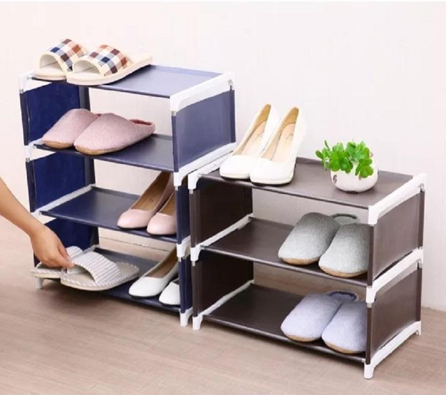 [HCM]Kệ Giày Lắp Ráp 4 Tầng Dễ Thương (giao màu ngẫu nhiên)