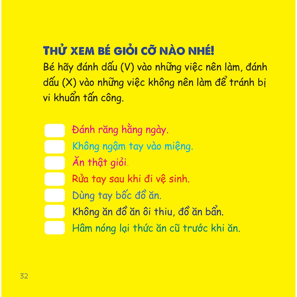 Sách Cùng con tự lập – Phòng tránh vi khuẩn - Megabook