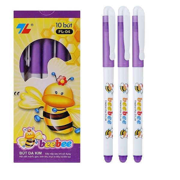 [HCM]Hộp 10 bút lông kim thiên long FL-04 Bee bee