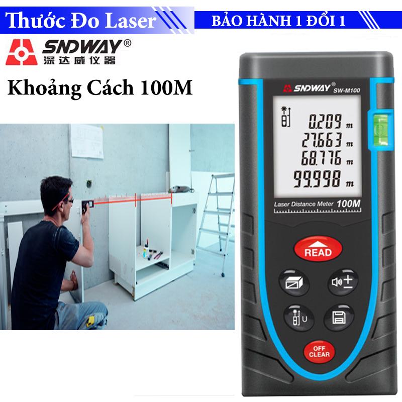 Thước đo chuyên dụng cho thiết kế Khoảng cách Laser SNDWAY SW-100m