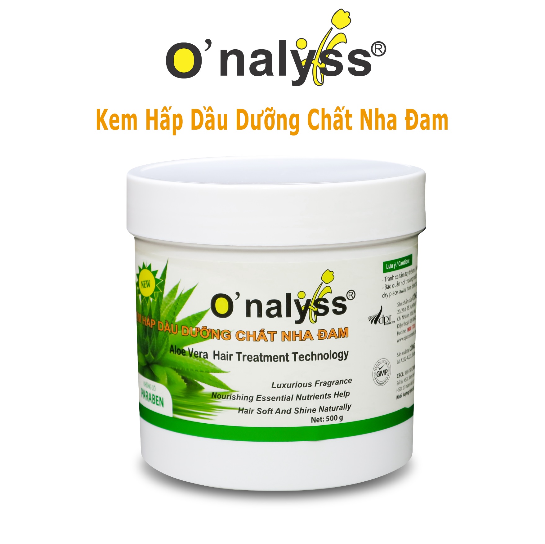 Hấp tóc Onalyss nha đam mềm mượt 500gr