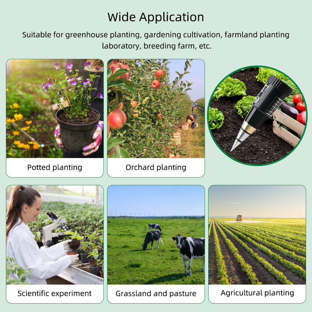 Multi-Purpose Soil Moisture / Ph / Acidity / Temperature Meter