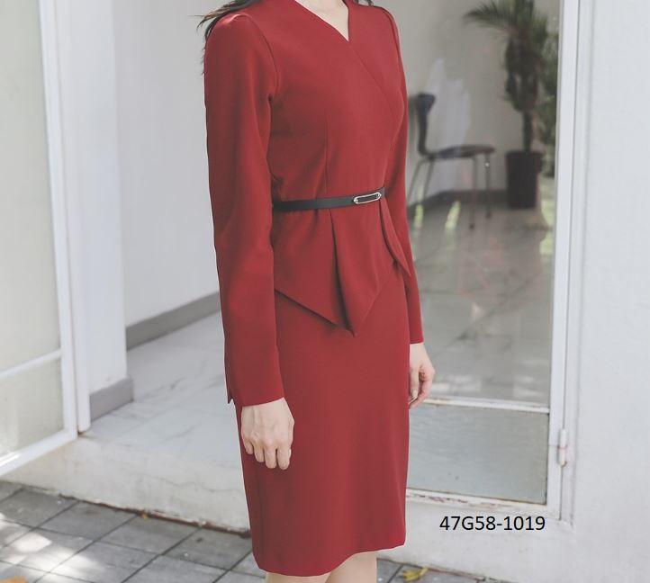 G58-1019 ĐẦM PEPLUM CÔNG SỞ CAO CẤP HÀNG ĐẸP