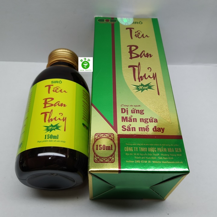 Siro Tiêu Ban Thủy lọ 150ml