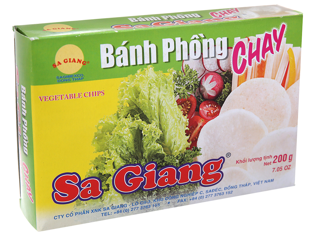 Bánh phồng chay Sa Giang 200g