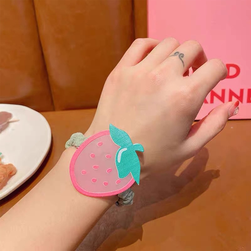 Dây cột tóc họa tiết meka dể thương bản to
