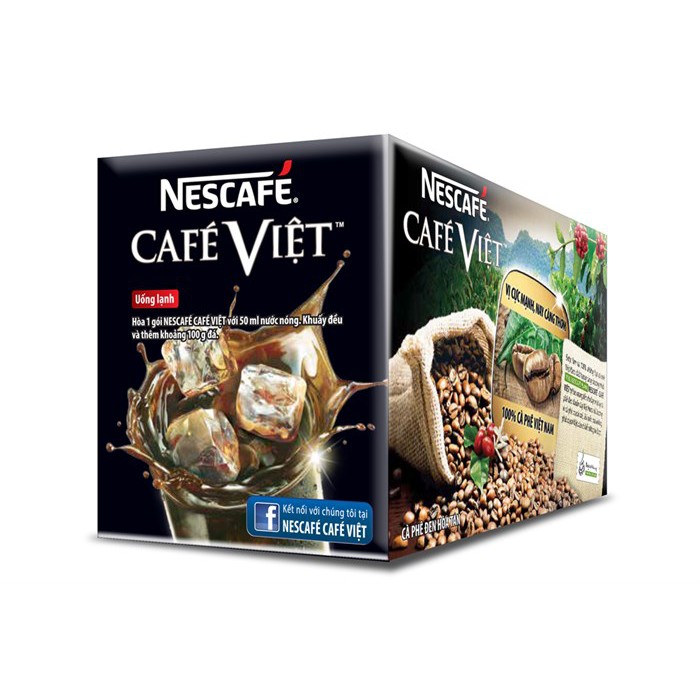 Cà phê đen hòa tan NesCafe Việt hộp 240g (15 gói)