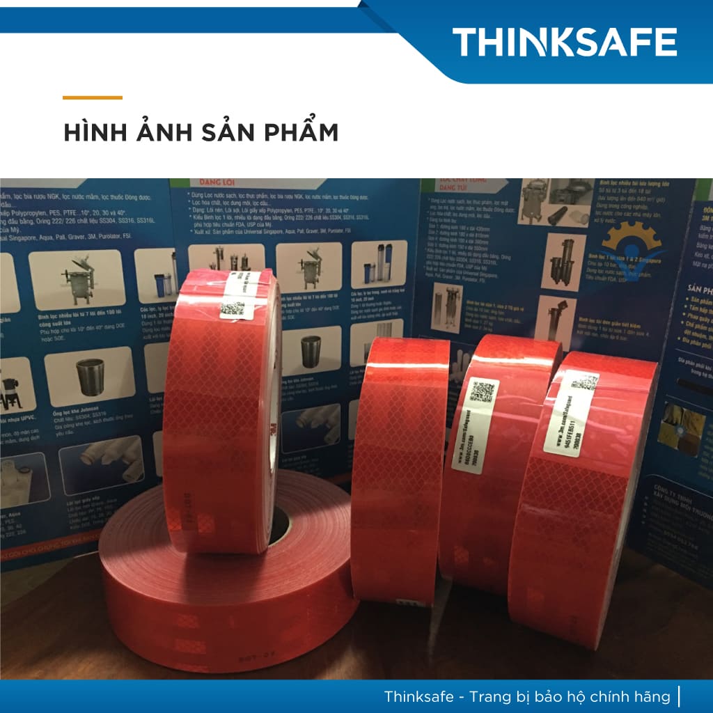 Băng keo phản quang 3M 983 siêu sáng, bền màu Decal phản quang dán xe máy, ô tô - Thinksafe
