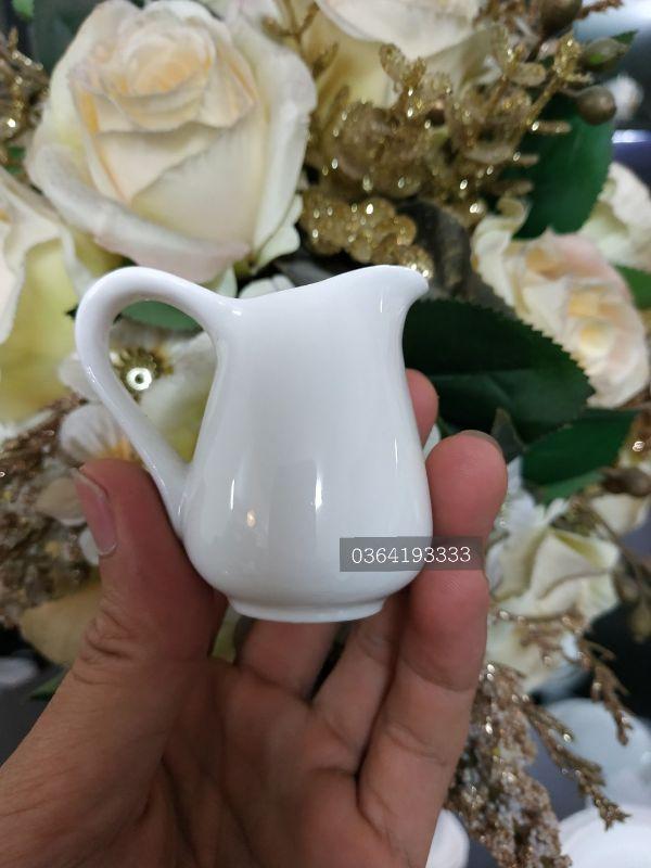 Ly sứ rót sữa đựng đường bé 35ml Milk Jar