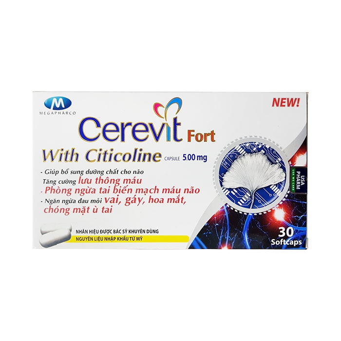 [HCM]Viên uống tuần hoàn máu tăng cường trí nhớ CEREVIT FORT