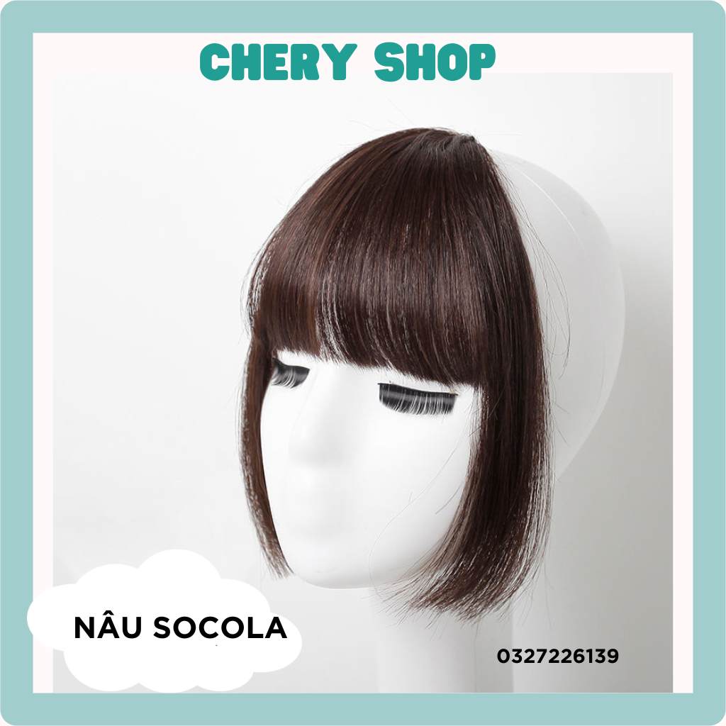 Tóc mái giả - mái nữ dày NHẬT BẢN làm bằng sợi tơ cao cấp uốn ép thoải mái