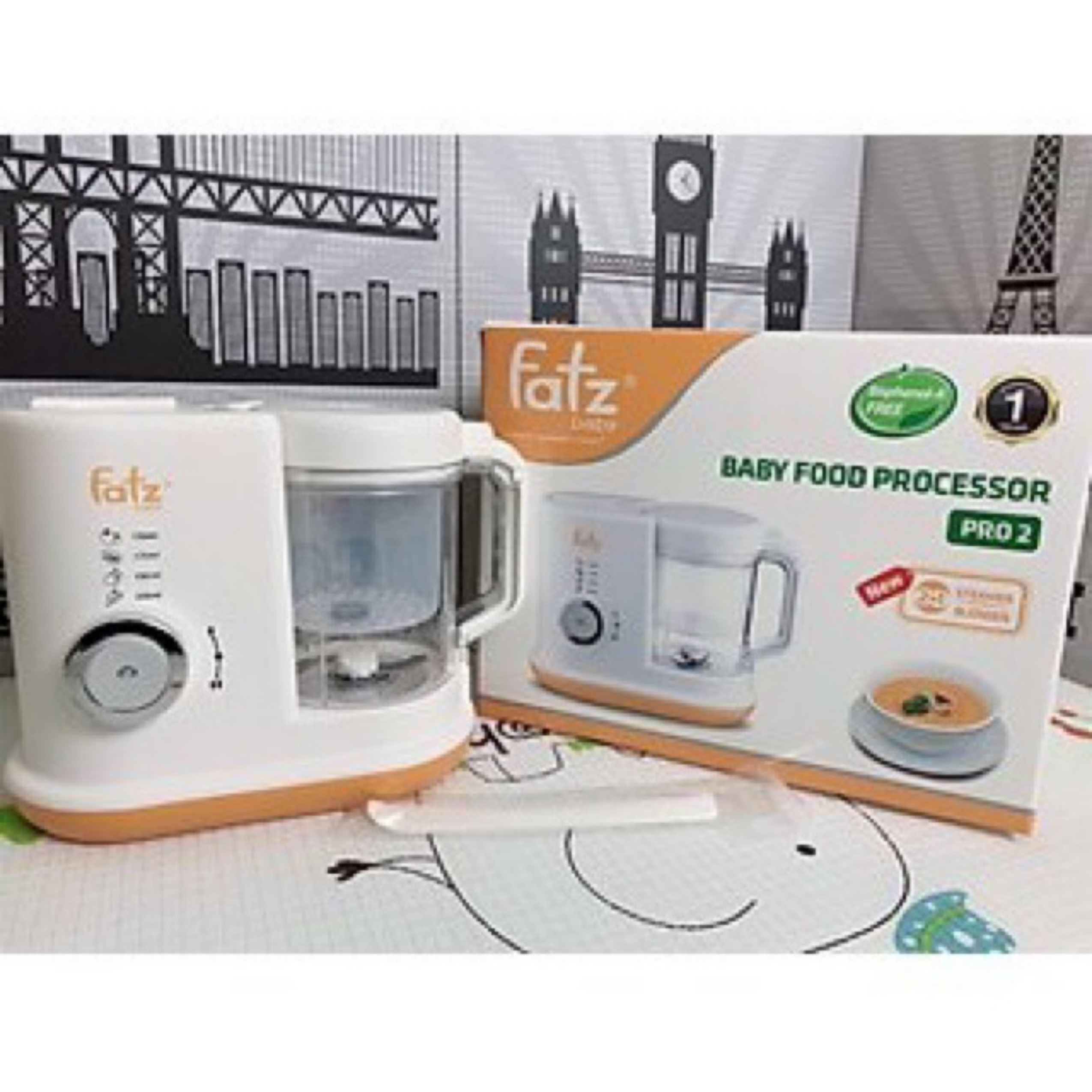 [FREESHIP] Máy xay và hấp thức ăn dặm Fazt cho bé