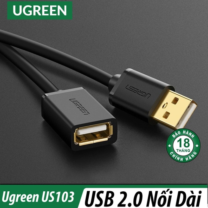 ♝◎  Cáp Nối Dài USB 2.0 Cao Cấp UGREEN US103 Chính Hãng