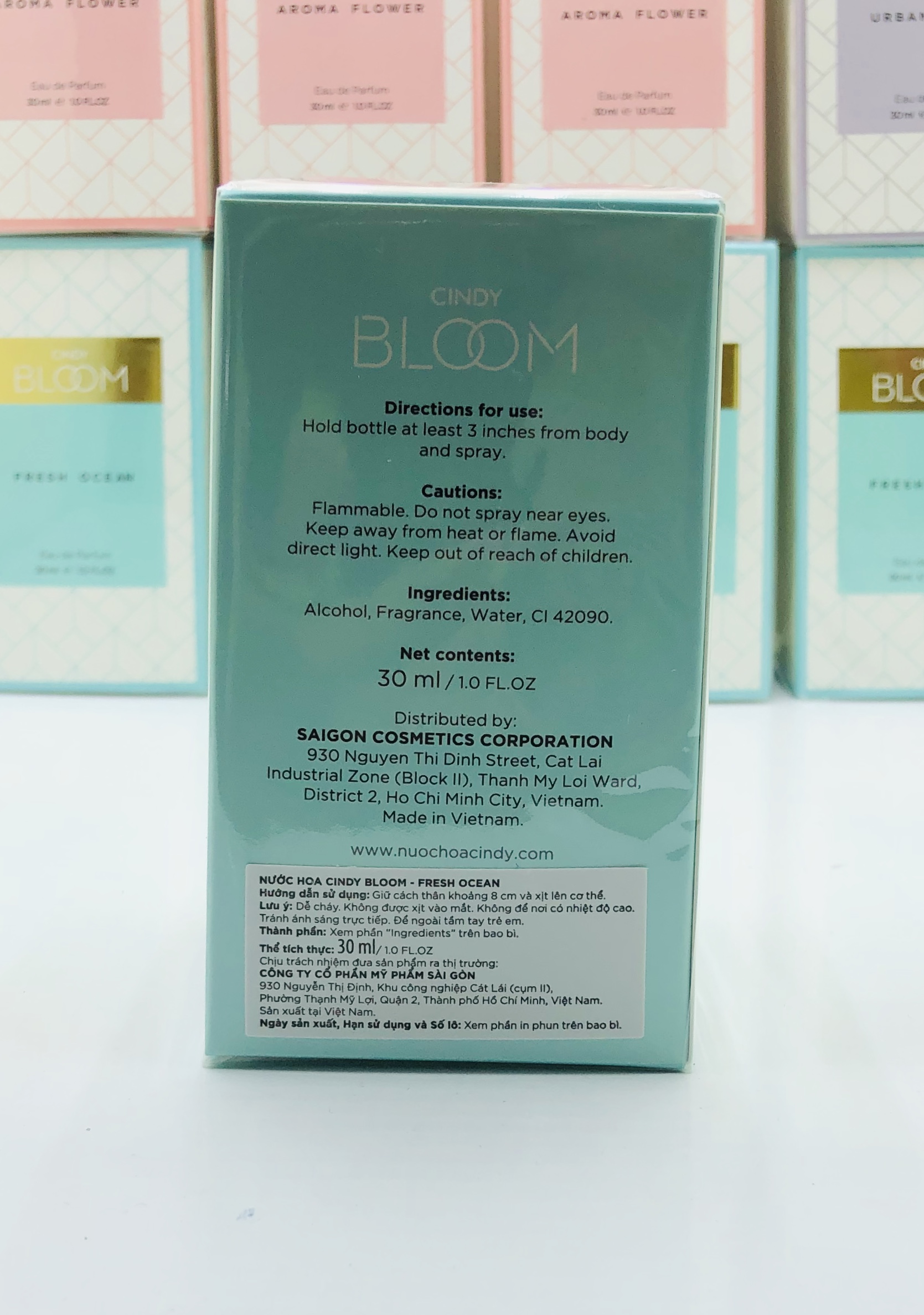 [HCM]Nước Hoa Cindy Bloom 30ml chính Hãng Đủ Mùi