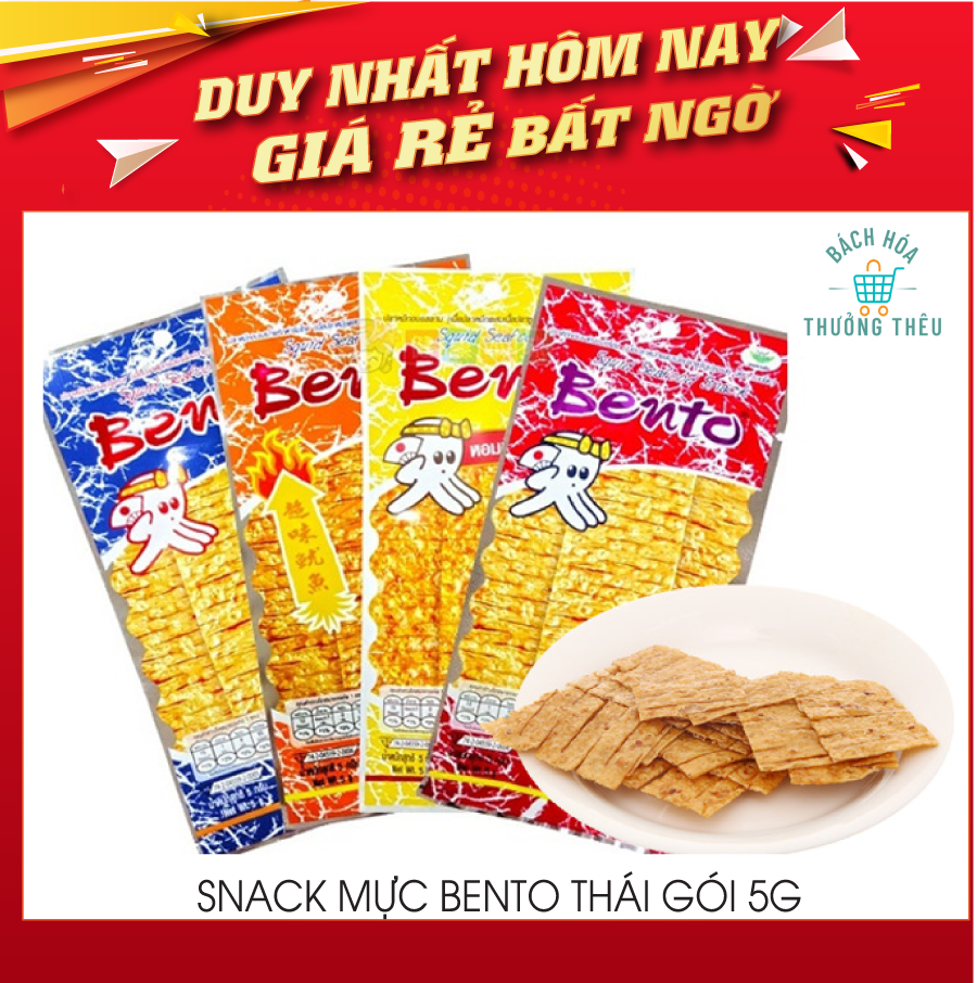Snack bento mực thái cay