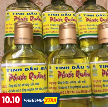 Tinh dầu sả Phước Quảng nguyên chất 100ml đuổi muỗi côn trùng