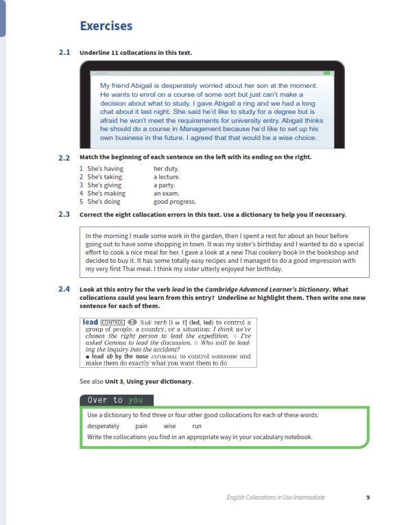 English Collocations in Use Intermediate (2nd Edition)