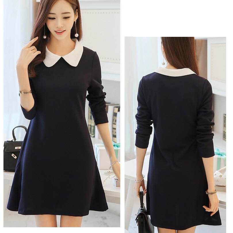 Đầm Suông Cổ Tim