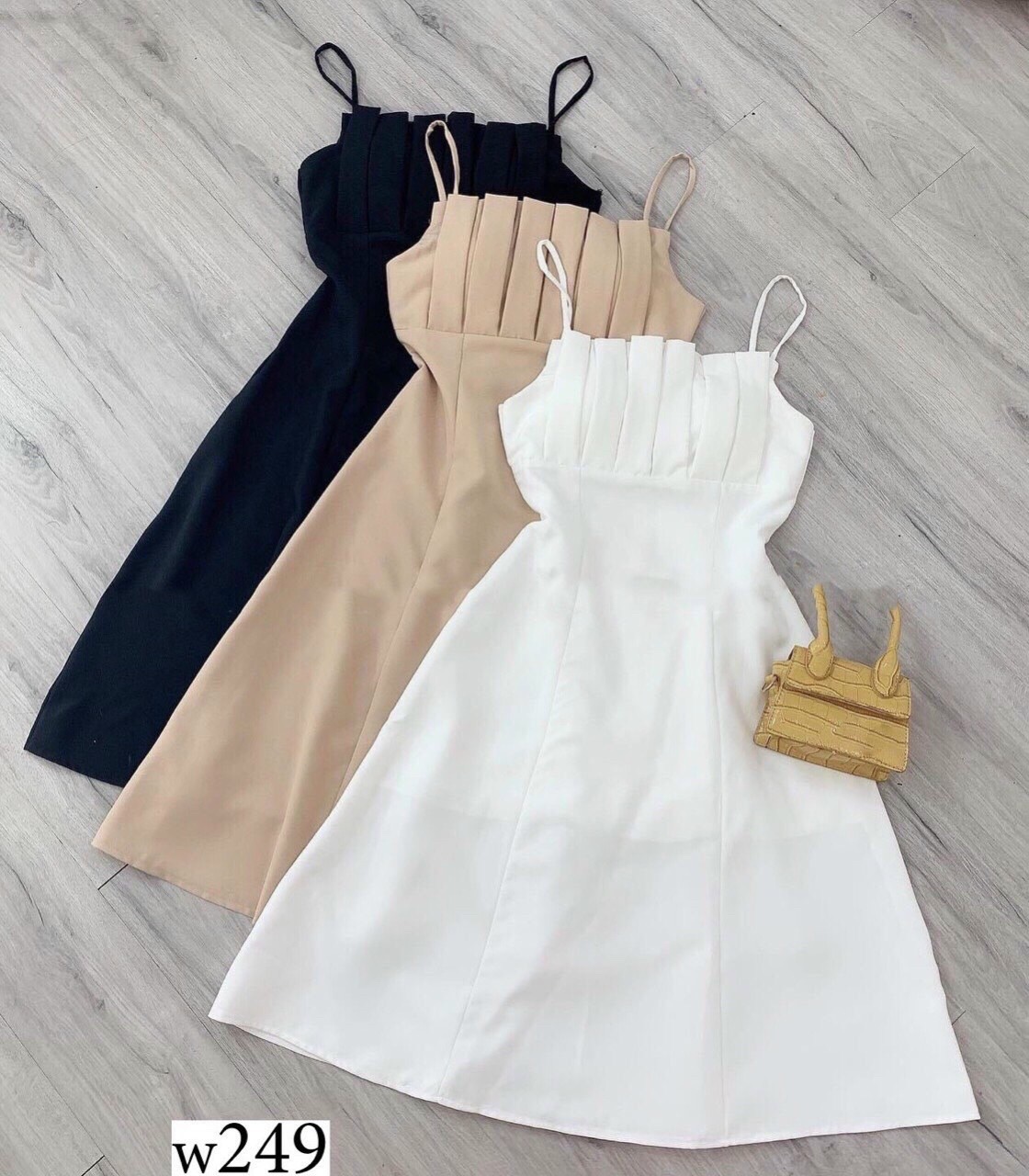 [HCM]ĐẦM DÂY MẢNH XẾP LY NGỰC CỰC SANG VÀ XINH CHO PHÁI  ĐẸP QCS