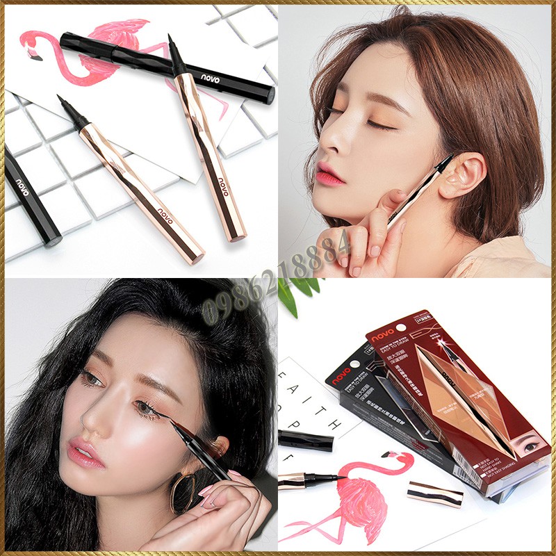 [HCM]Bút kẻ mắt nước Novo kim cương
