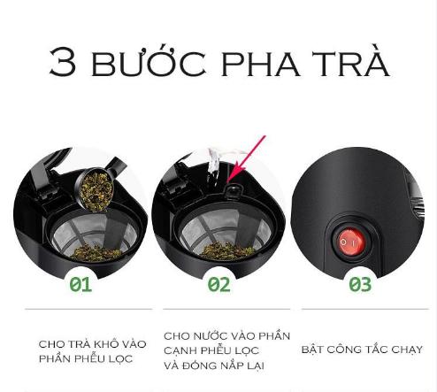 Máy pha cafe trà tự động Donlim  DL-KF200 bền đẹp