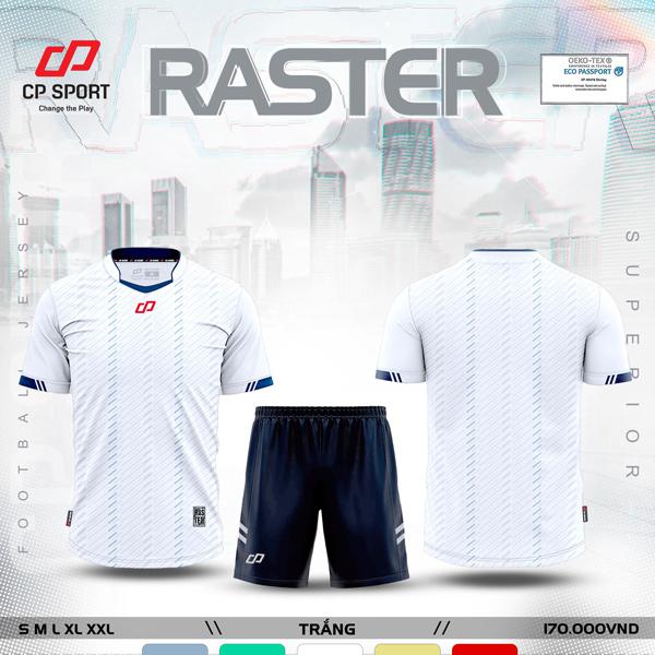 Bộ quần áo thể thao đá banh, đá bóng CP Raster cao cấp