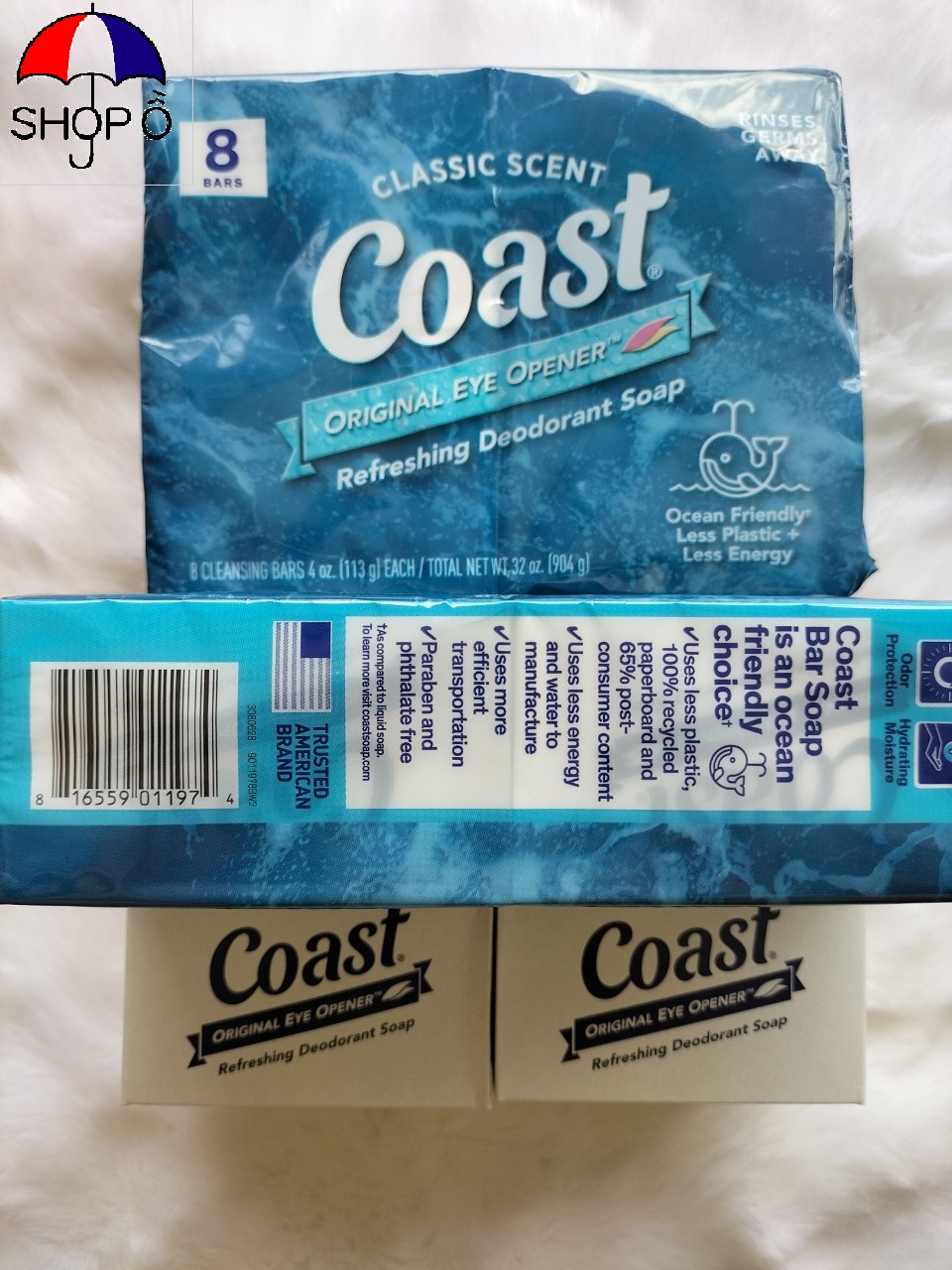 Combo 5 cục xà bông cục Coast 113gram Mỹ rất thơm