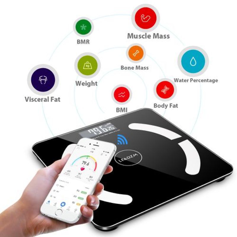 Cân Điện Tử 6027-260 Màu Đen - Có thể điều khiển qua app điện thoại bằng kết nối Bluetooth nhập khẩu