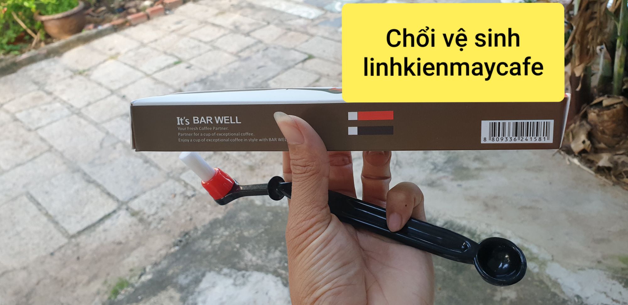 Cọ vệ sinh máy pha cà phê